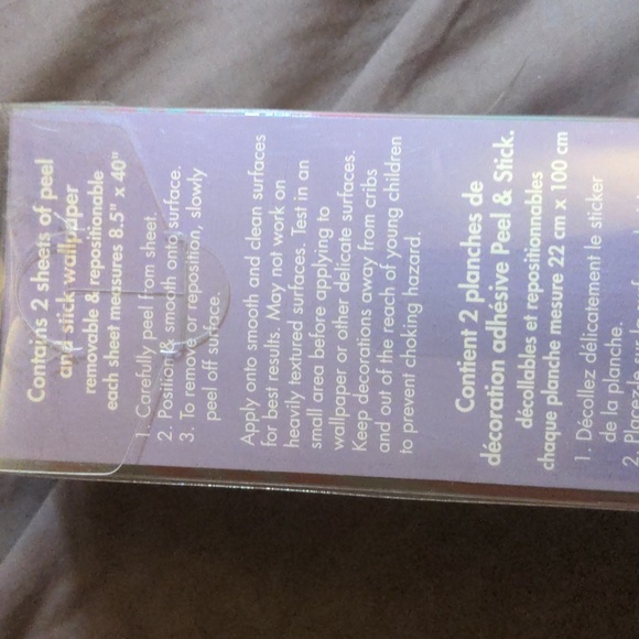 Animal Print Locker Wallpaper Claire's NWT Peel and Stick Wallpaper 8.5" x 40" - Picture 8 of 14